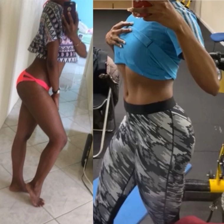 Client progress comparison: A six-month transformation