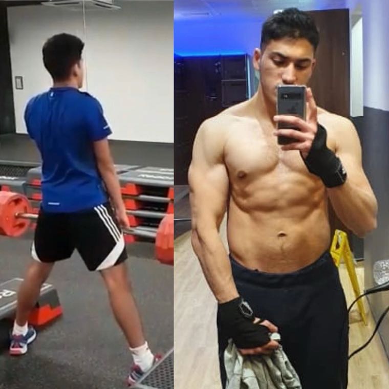 Client progress comparison: Nearly four years of consistent training