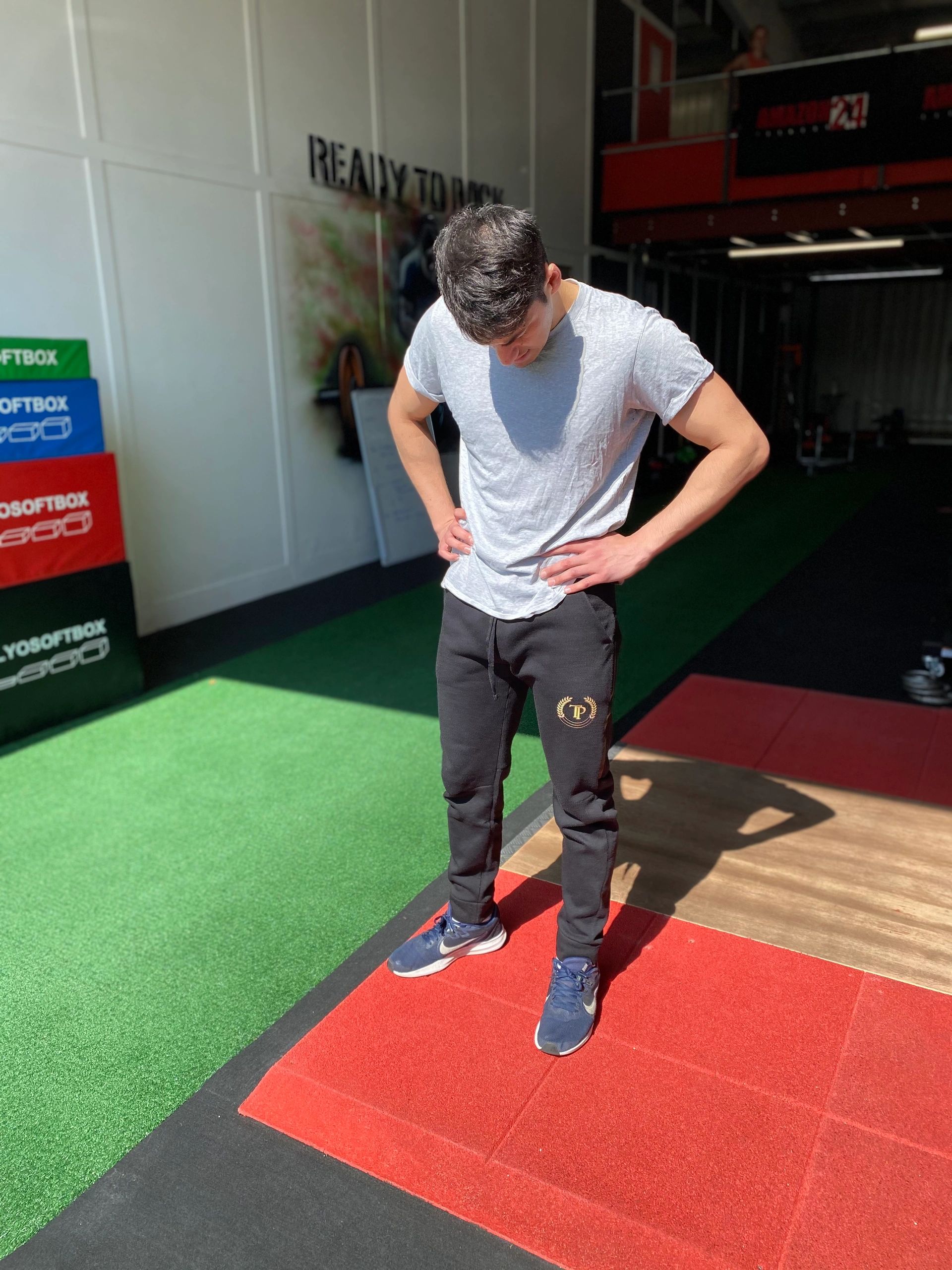 Warm slim-fit joggers