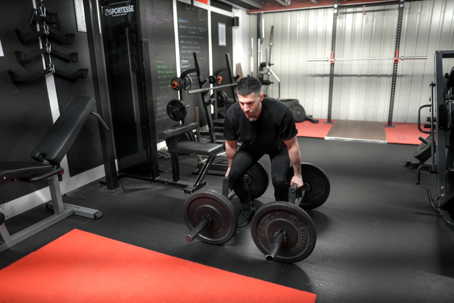 Alexandros training in the gym