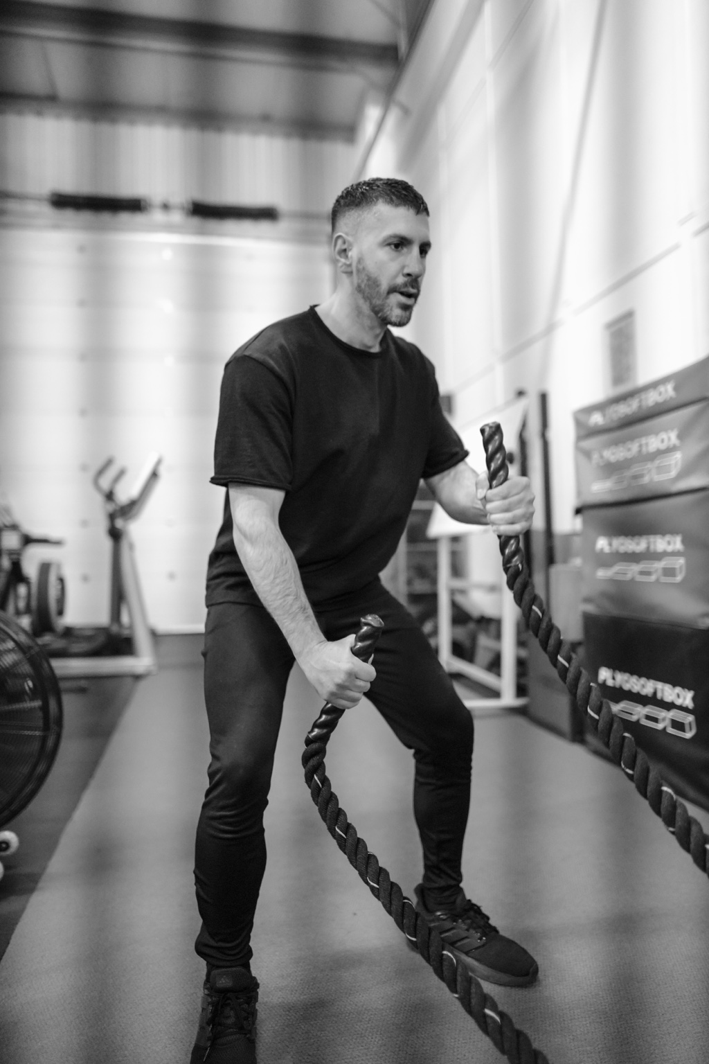 Alexandros training in the gym
