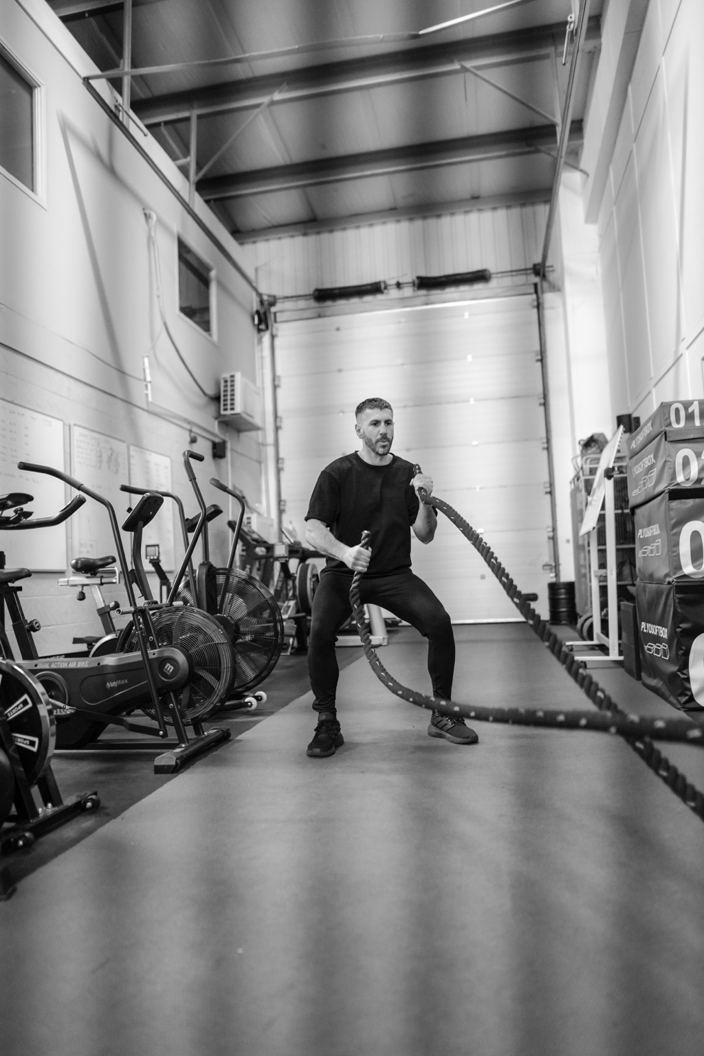 Alexandros training in the gym