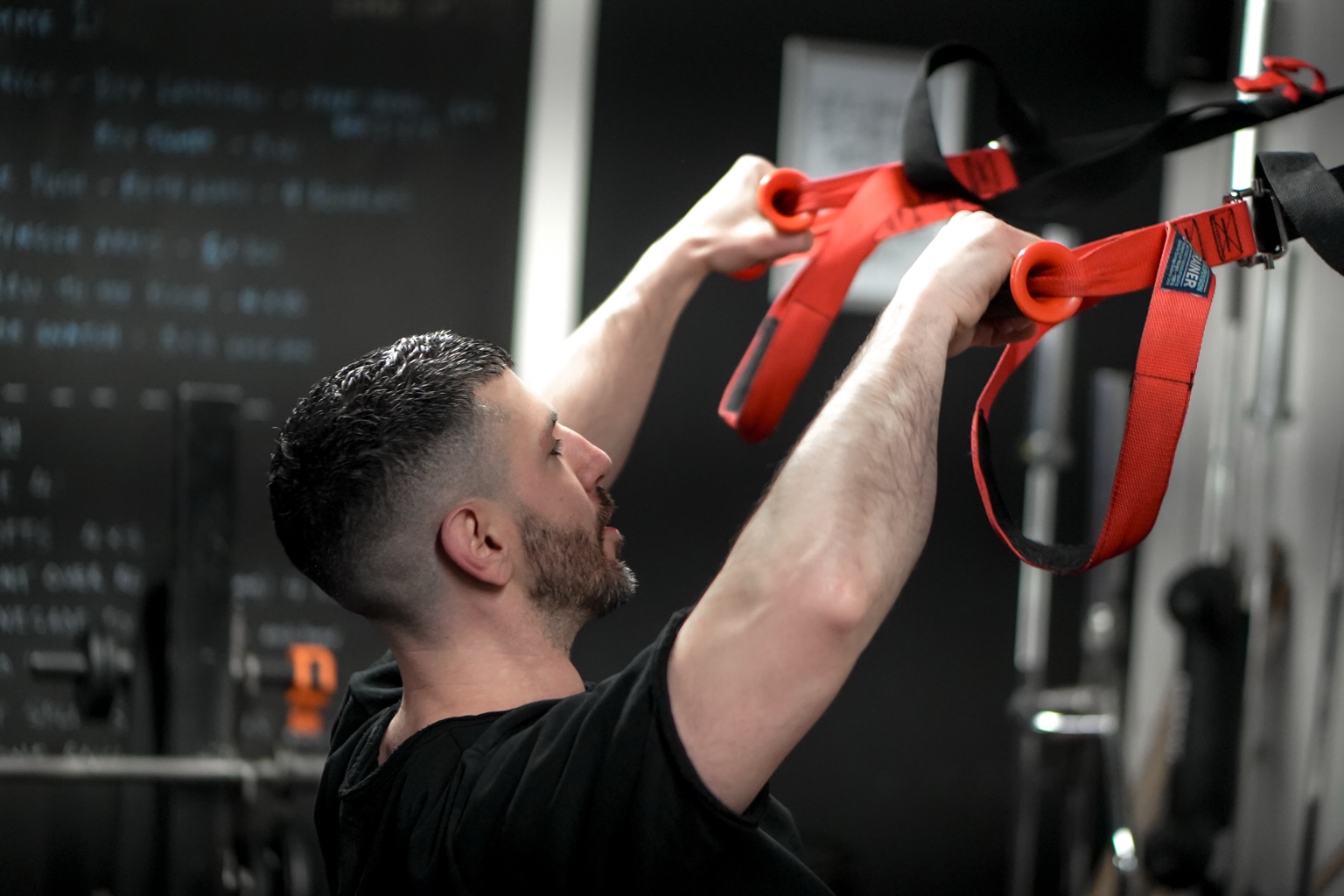 Alexandros training in the gym