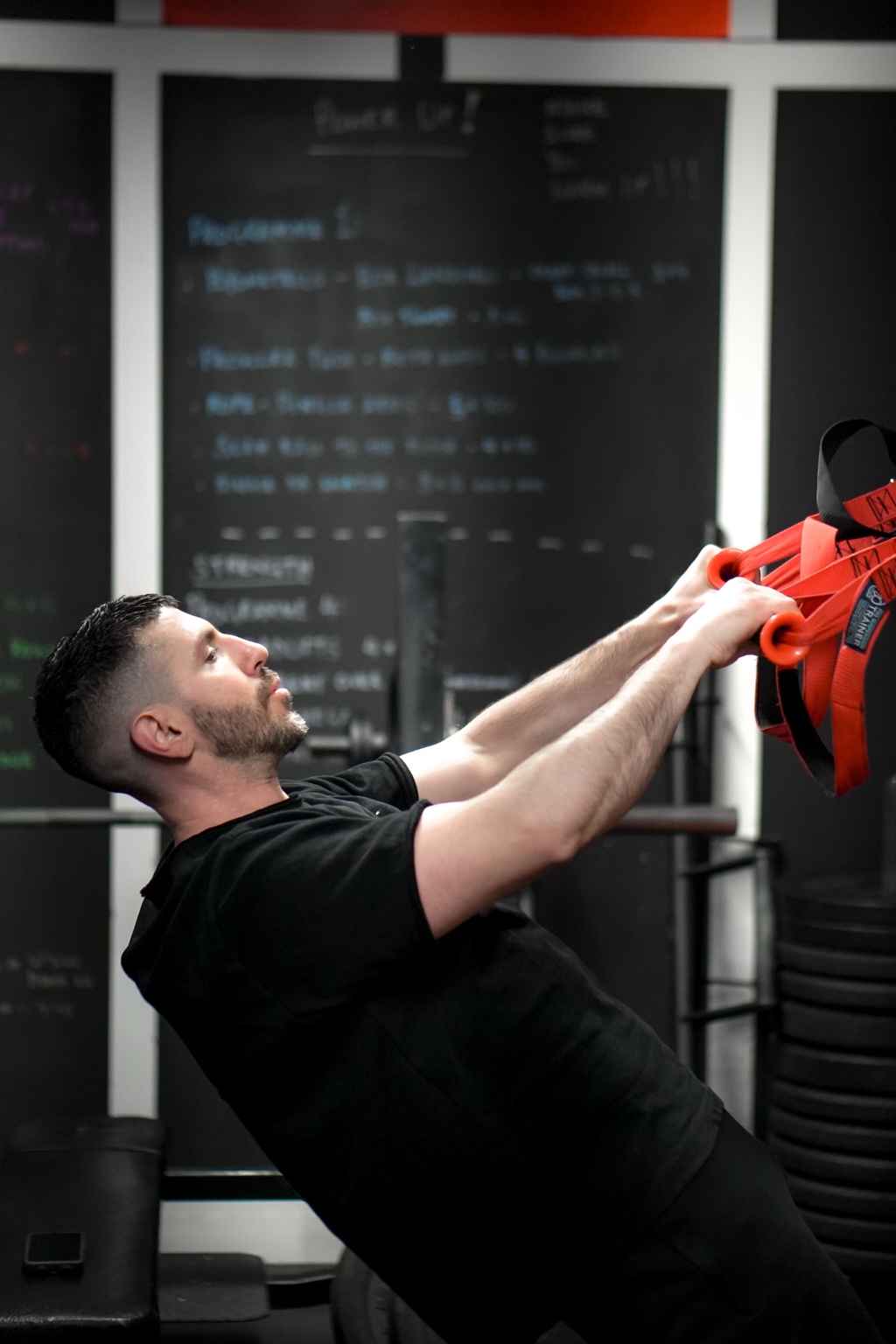 Alexandros training in the gym
