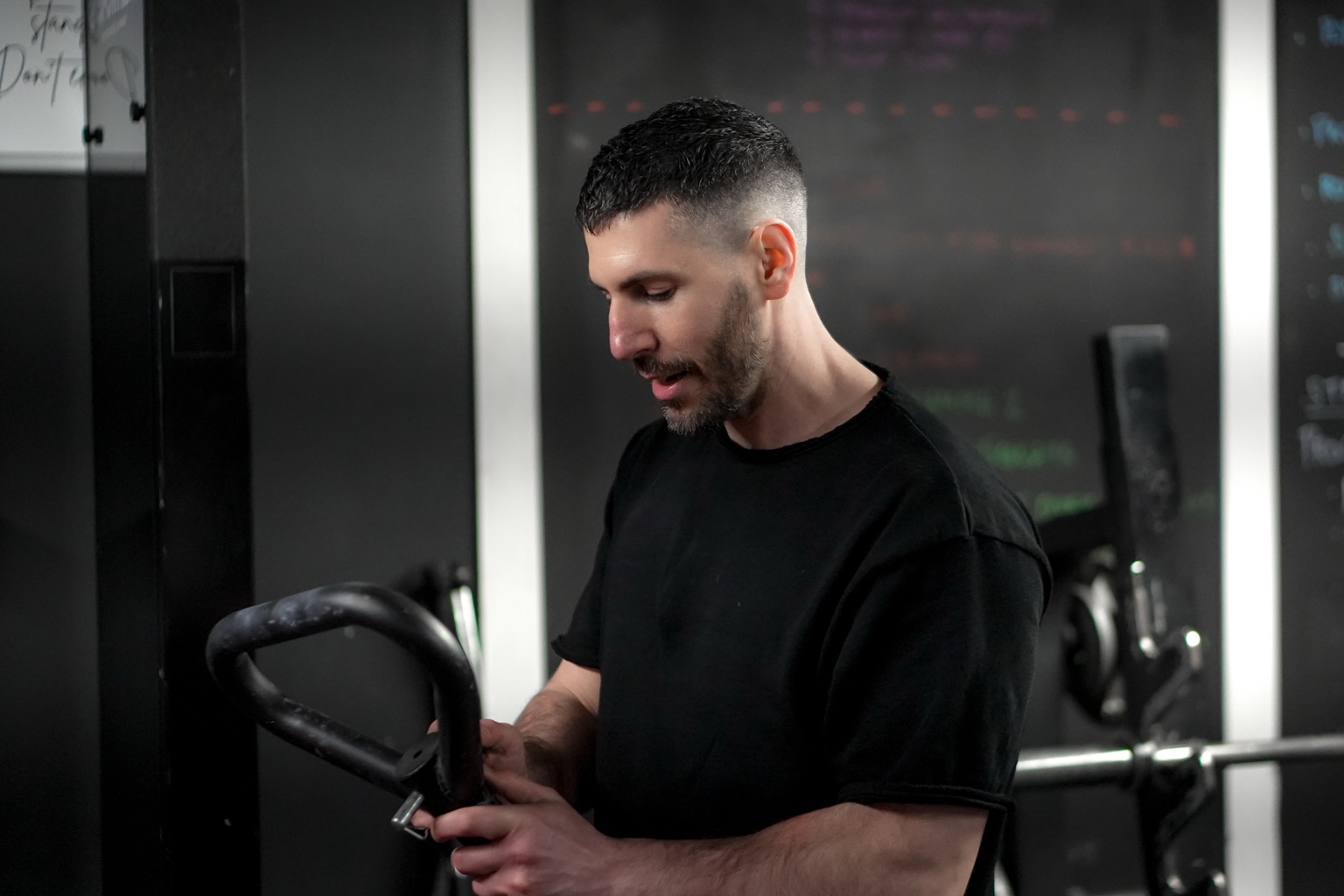 Alexandros training in the gym