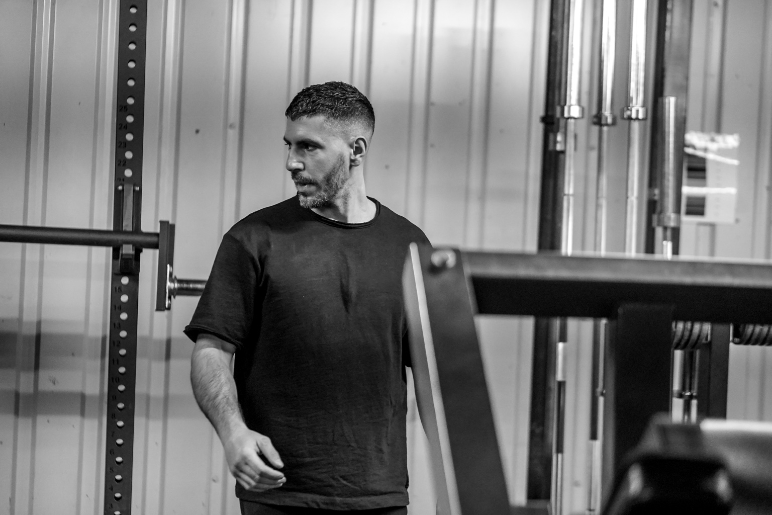 Alexandros training in the gym