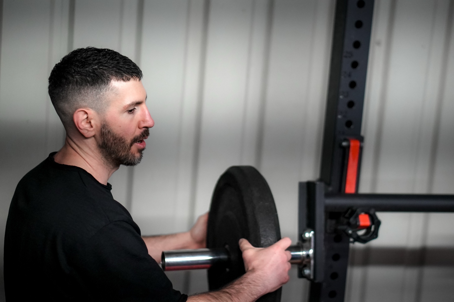 Alexandros training in the gym