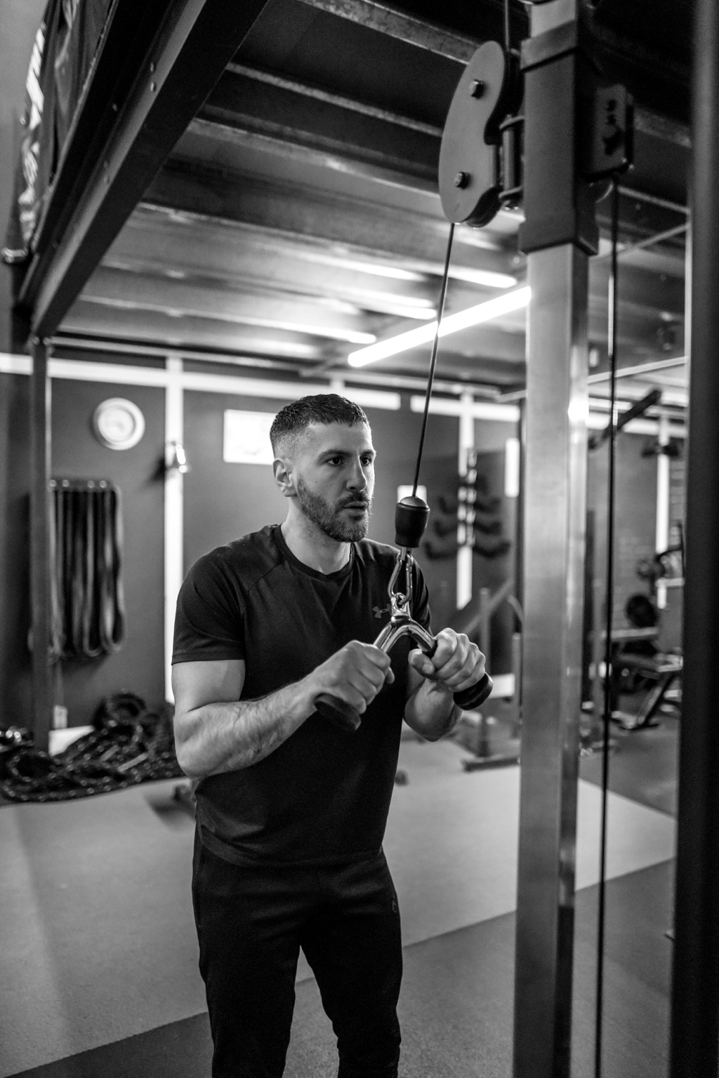 Alexandros training in the gym