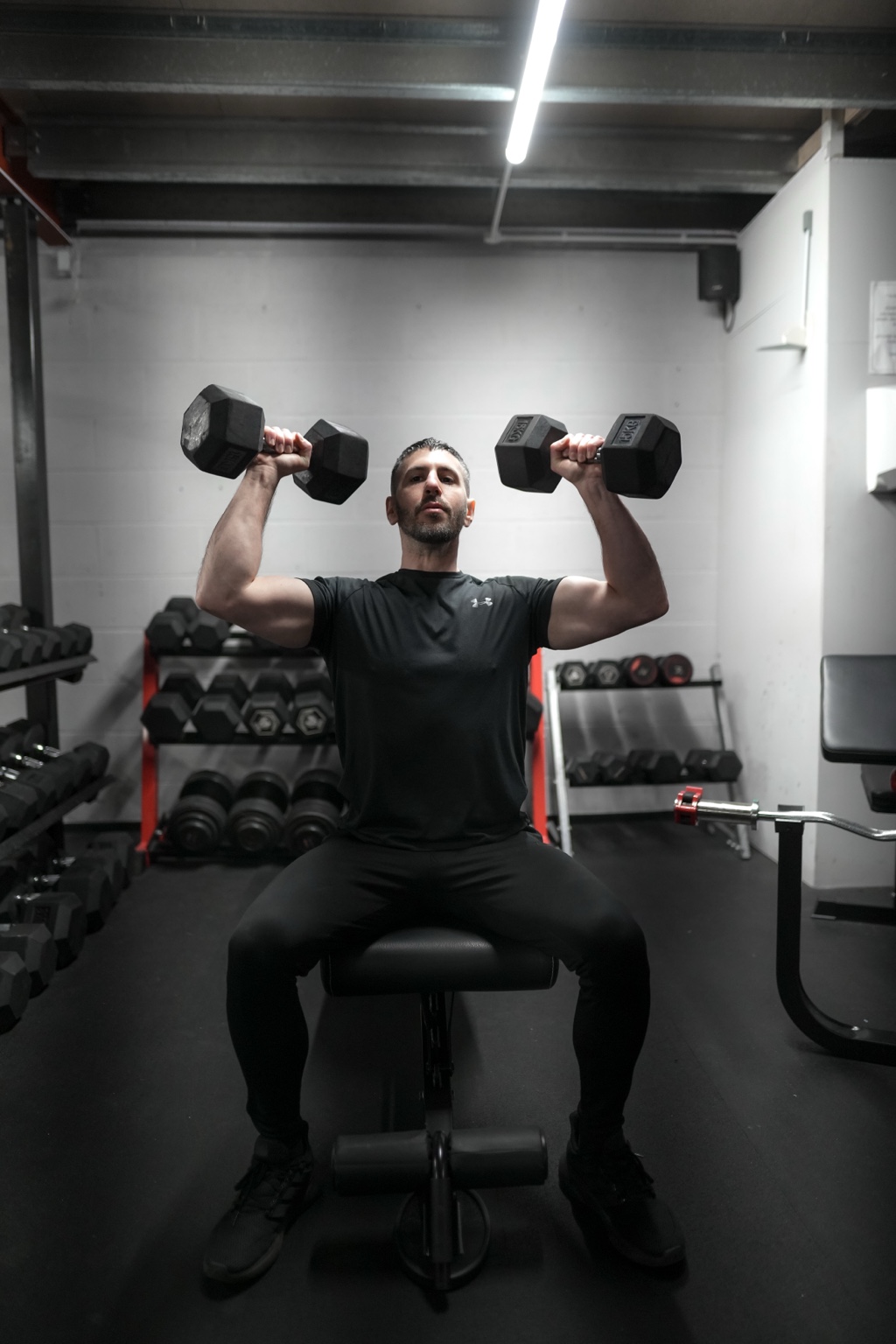 Alexandros training in the gym