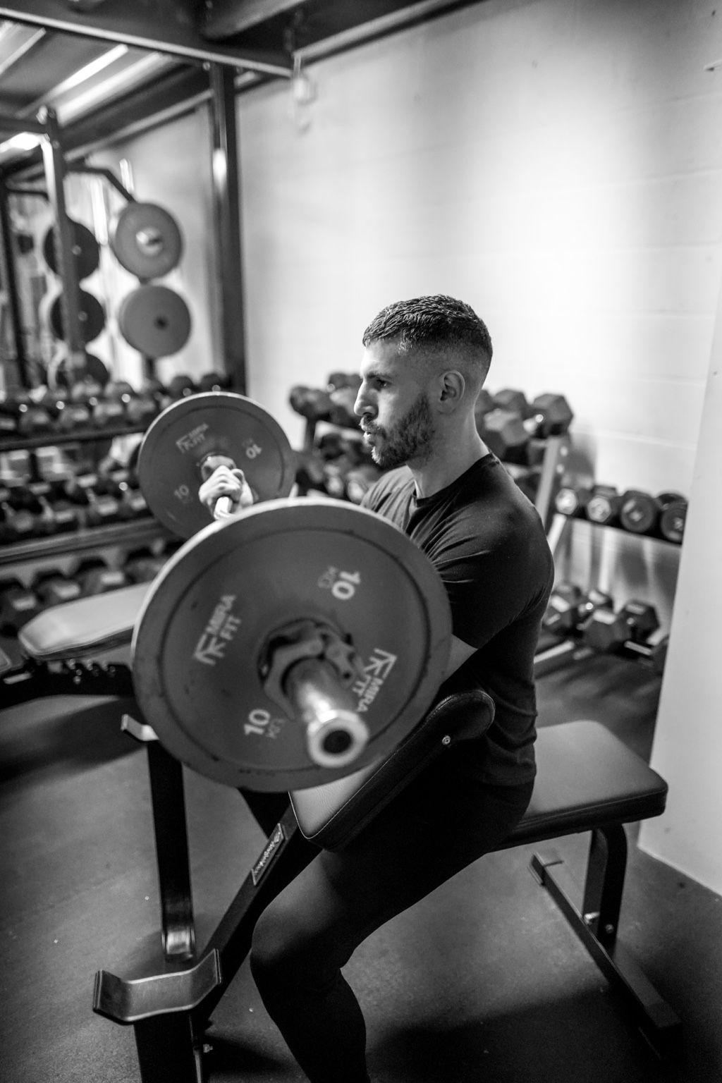 Alexandros training in the gym