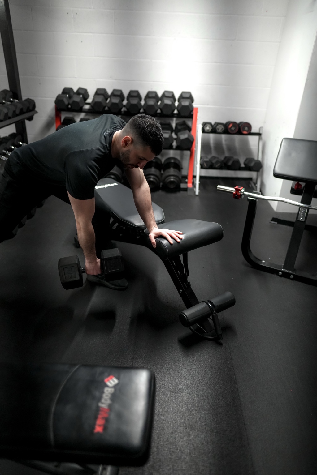 Alexandros training in the gym
