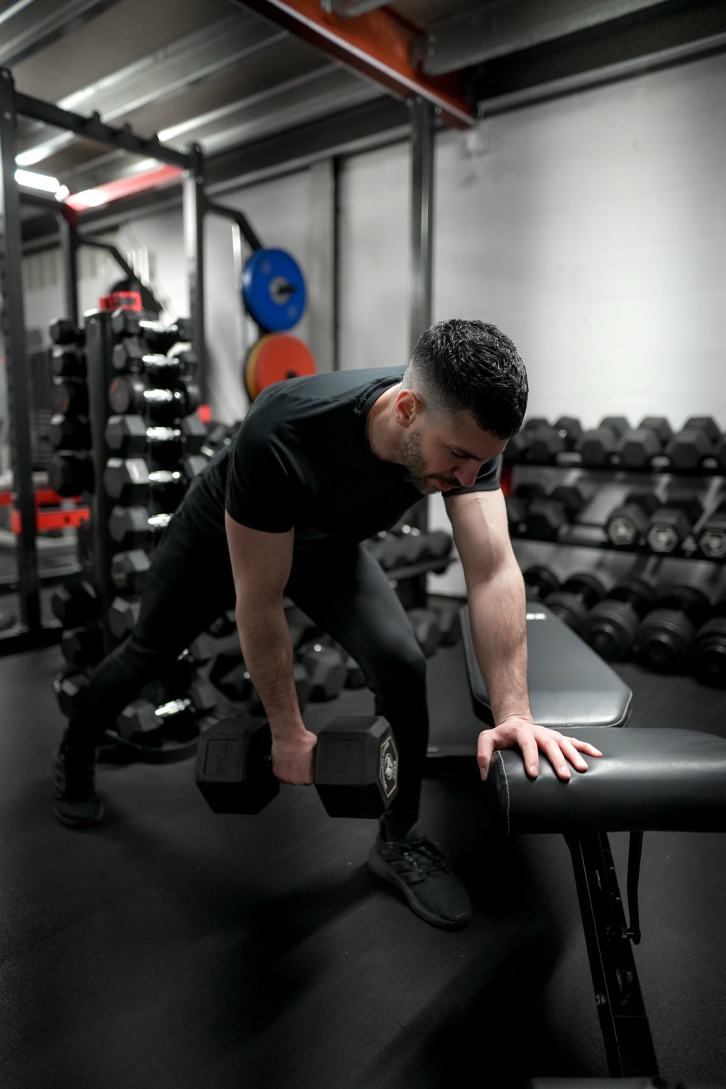 Alexandros training in the gym