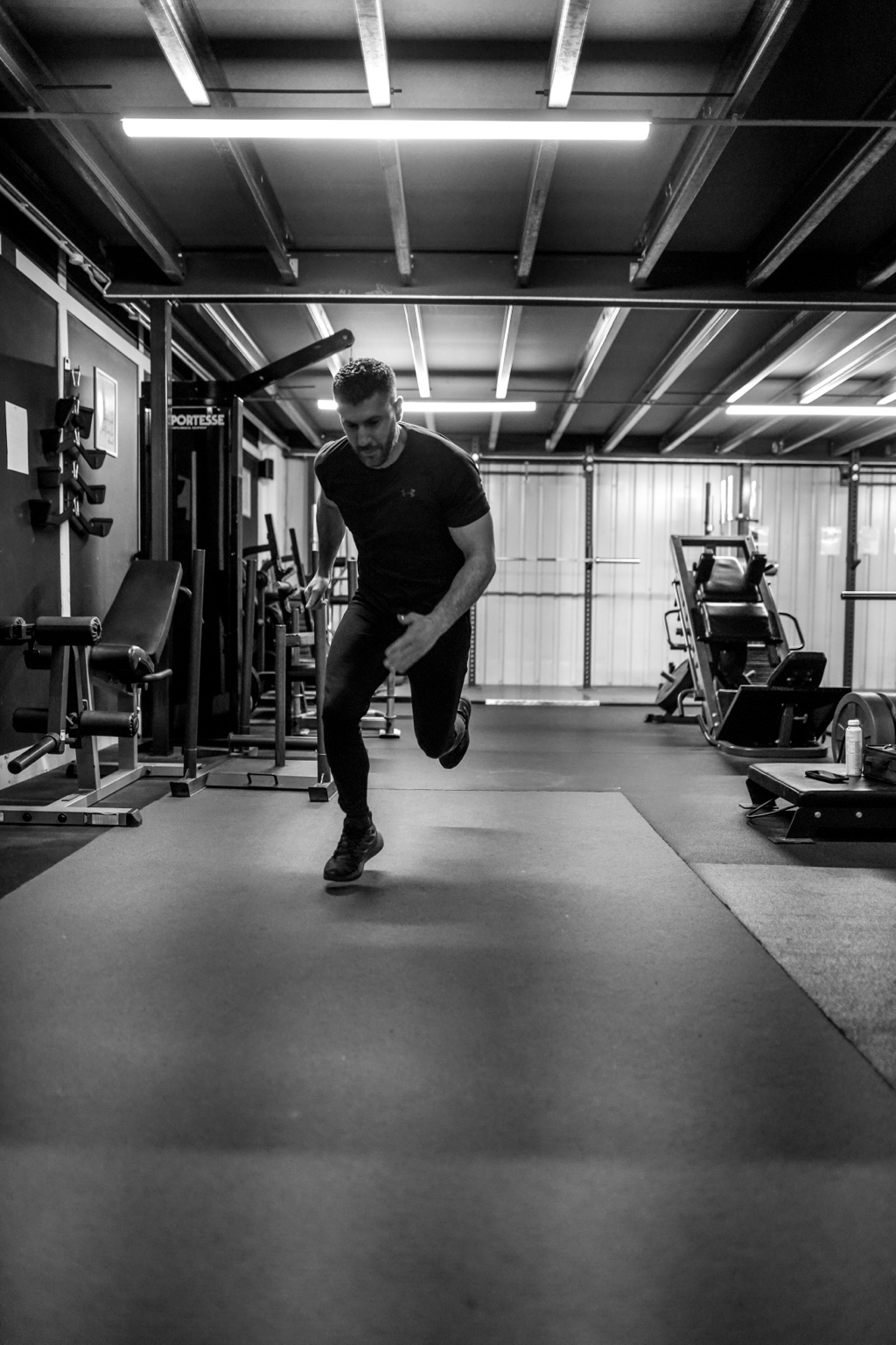 Alexandros training in the gym