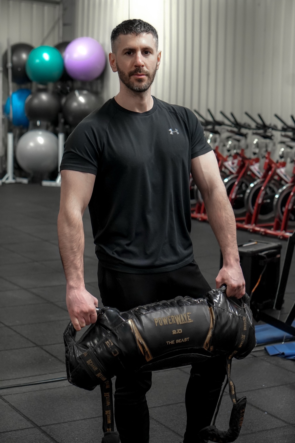 Alexandros training in the gym